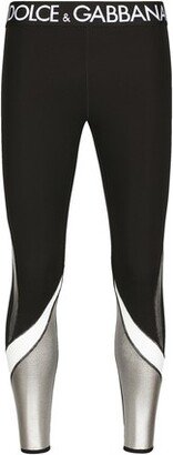 Stretch technical jersey leggings