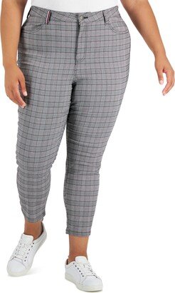 Plus Size Glen Plaid Skinny Pants