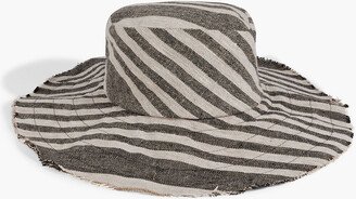 Frances striped linen sunhat