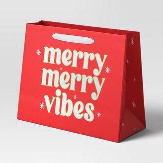 Vogue 'Merry Merry Vibes' Christmas Gift Bag Red - Wondershop™