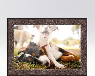 CustomPictureFrames.com 14x13 Pewter Picture Frame - Wood Picture Frame Complete with UV