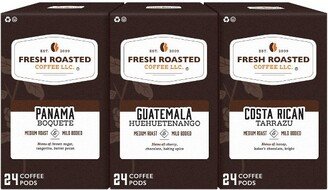 Fresh Roasted Coffee - Central American Variety Pack, 72CT Single Serve Pods