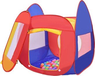 Portable Kid Play House Toy Tent with 100 Balls - 34 x 34 x 40