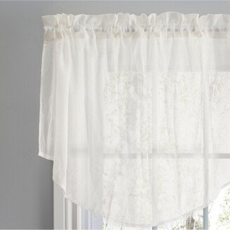 Sea Glass Cascade Curtain Valance 56