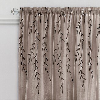 Willow Rod Pocket Window Curtain Panel, 42x84