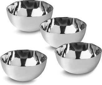 Curata Stainless Steel Set of 4 Organic Bowls