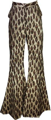 Jennafer Grace Leopard Shimmer Bellbottom