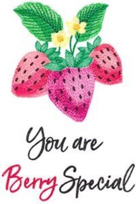 You Are Berry Special Spring Berries Embroidered On 100% Kitchen Towel