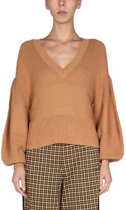 Rye V-Neck Ribbed Sweater