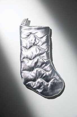 Quilted Metallic Puffer Stocking