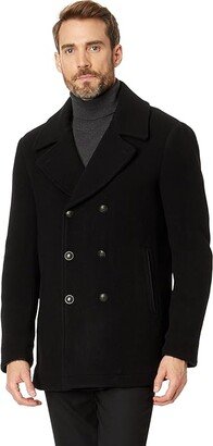 Carlos Peacoat O2071Y3 (Black) Men's Clothing