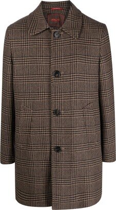 Paltò Alfredo check-pattern coat