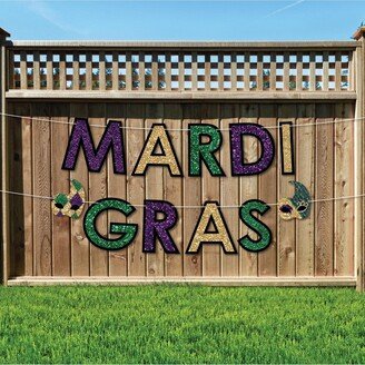 Big Dot Of Happiness Mardi Gras - Masquerade Party Decorations - Mardis Gras - Outdoor Letter Banner