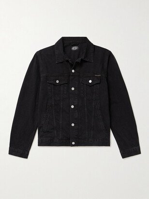 Robby Vintage Logo-Appliquéd Denim Jacket-AC