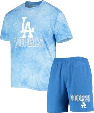 Men's Concepts Sport Royal Los Angeles Dodgers Billboard T-shirt and Shorts Sleep Set