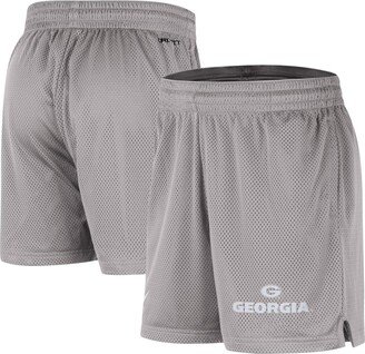 Men's Gray Georgia Bulldogs Mesh Performance Shorts