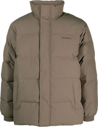 Danville logo-print padded jacket