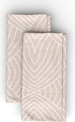 Cloth Napkins: Eileen - Pale Pink Cloth Napkin, Longleaf Sateen Grand, Pink