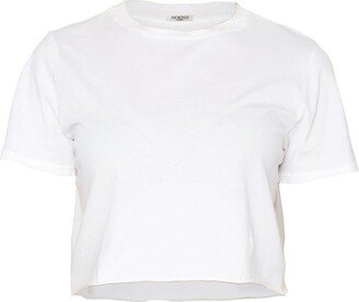 Noend Denim Cropped Loose Tee - White