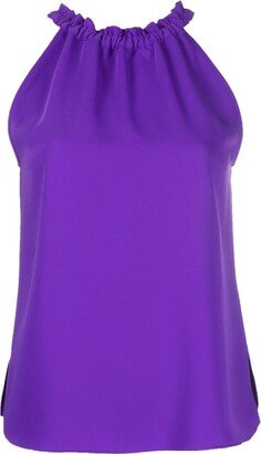 Ruched Sleeveless Blouse