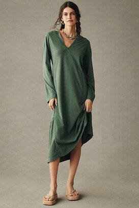 Daily Practice by Anthropologie Long-Sleeve Hooded Midi Dress