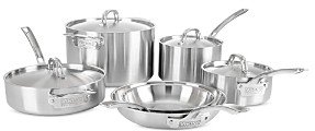 Professional 5 Ply 10 Pc Cookware Set, Satin Finish