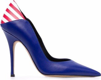 Pointed-Toe Leather Pumps