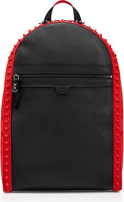 Men's Spiked Red Sole Leather Backpack