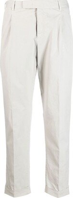 PT Torino Feather-Detail Mid-Rise Trousers
