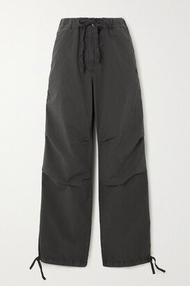 Organic Cotton-blend Cargo Pants - Black