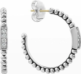 Caviar Spark Diamond Hoop Earrings