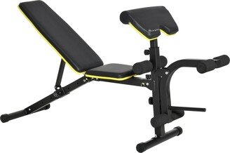 Adjustable Workout Bench with Leg Extension and Curl, Ergonomic Foam, Dumbbell Bench for Home, Comfortable Padding, Exercise Bench Home Gym Eq