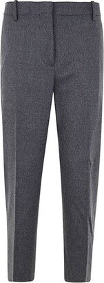 Cropped Pleat Detailed Trousers-AA