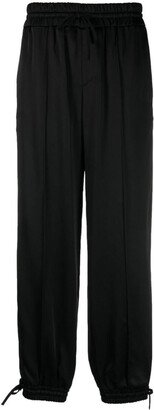 Tapered-leg drawstring trousers-AB