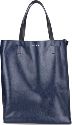 Logo Printed Top Handle Tote Bag-AG