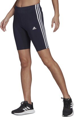 Women's 3-Stripe Bike Shorts - Legend Ink/white