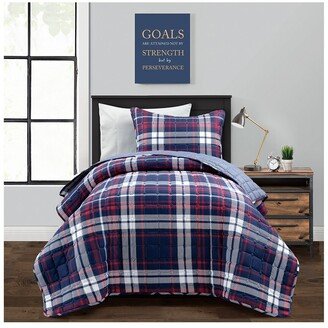 Grayson Farmhouse Plaid Reversible Quilt Set