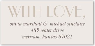 Address Labels: Enchanted Event Address Label, Gray, Address Label, Matte