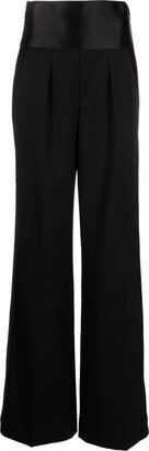 Wide-Leg High-Waisted Trousers-AD