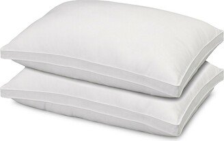 Ella Jayne Hotel 2-Piece Overstuffed Luxury Plush Medium/Firm Gusseted Microfiber Side & Back Sleeper Pillow Set