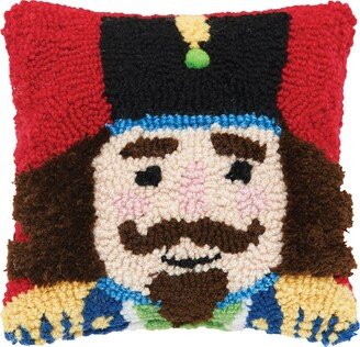 Nutcracker Hooked Throw Pillow