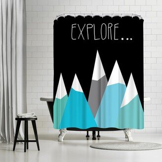 71 x 74 Shower Curtain, Explore by Ashlee Rae Designs