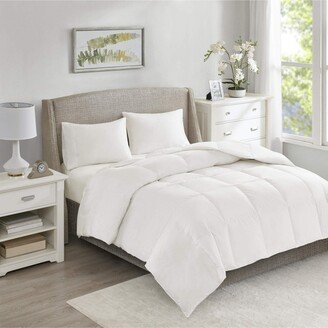 Gracie Mills 1-pc All Season Warmth Oversized 100% Cotton Down Comforter, White - Full/Queen