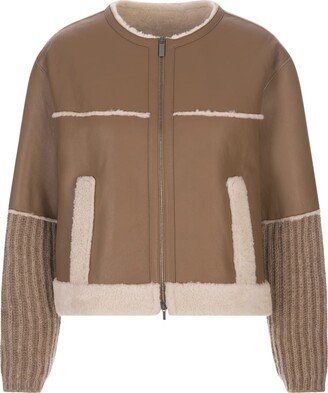 Camel Shearling Jacket