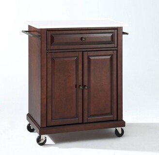 Compact Granite Top Kitchen Cart