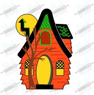 Vintage Haunted House Cookie Cutter