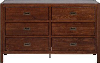 Classic Horizontal Bedroom 6 Drawer Dresser - Saracina Home