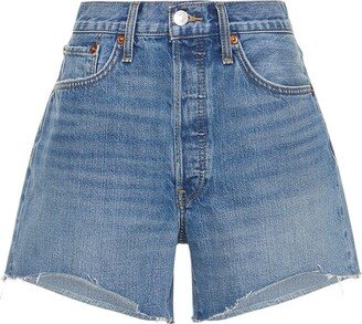 90s Low slung cotton denim shorts