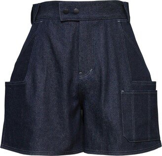 Ariak Dark Blue Raw Denim Shorts