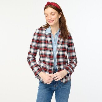 Women's Petite Tartan Schoolboy Blazer